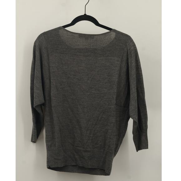 Ann Taylor Loft Women's Pullover Wool Blend Sweater Dolman Sleeve Size S Gray - Picture 2 of 4